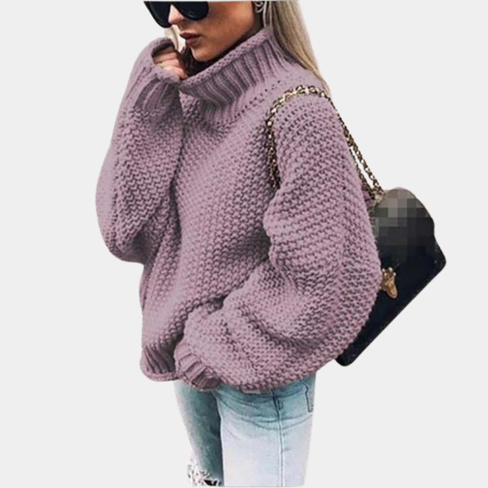 Kvinders Sweater i Tykt Design