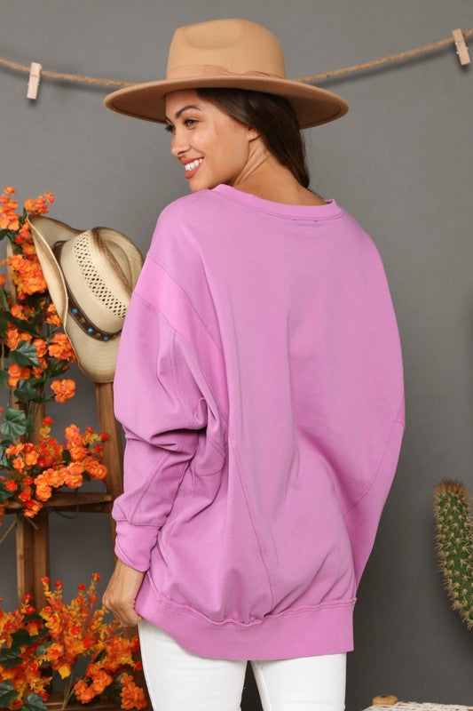 Kvinders Sweatshirt Kontrast French Terry