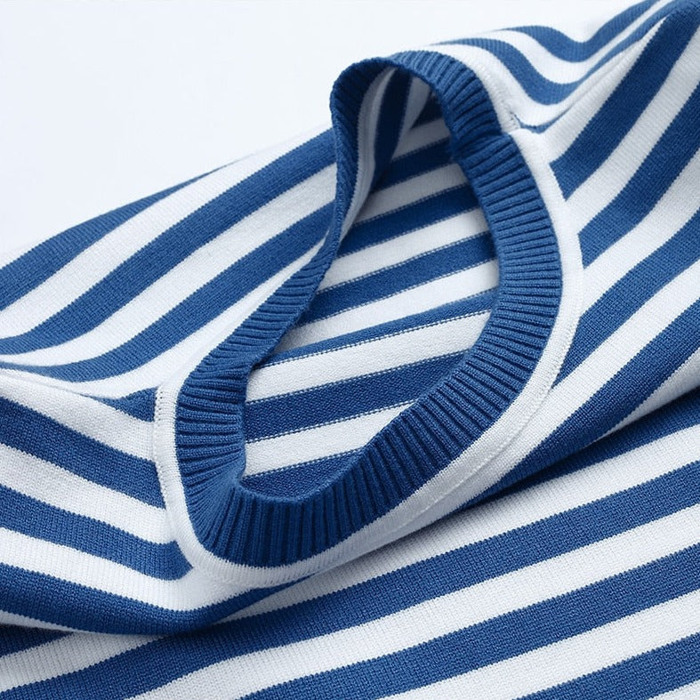 Kvinders T-shirt med Striber til Efteråret