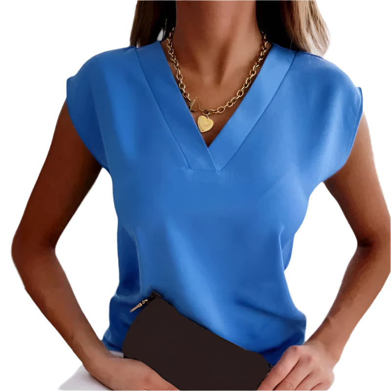 Kvinders Top med V-hals i Moderne Stil