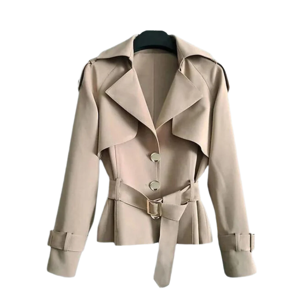 Kvinders Trench Coat Vintage Stil Håndlavet