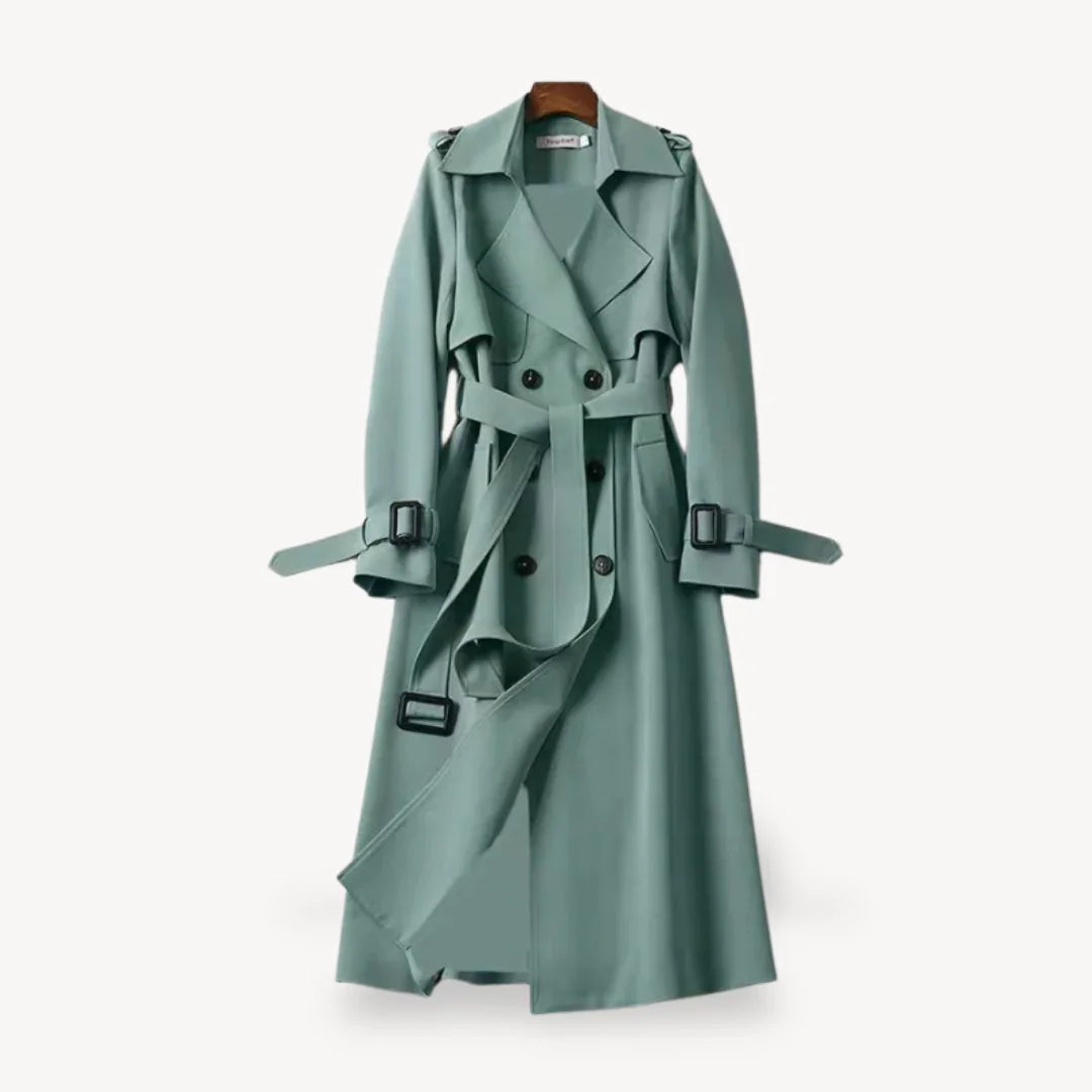 Kvinders Trenchcoat Jakke Klassisk Stil