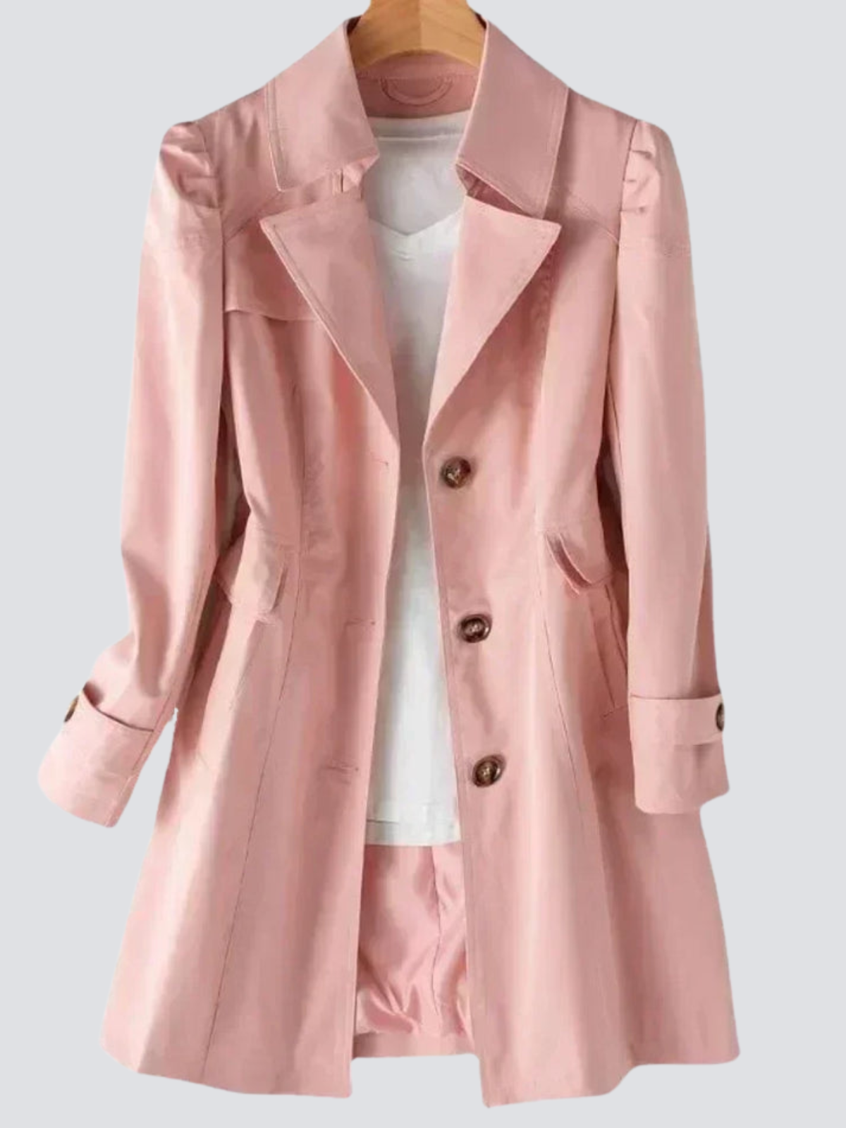 Kvinders Trenchcoat Med Getailled Pasform
