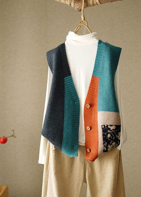 Kvinders V-hals Strik Vest