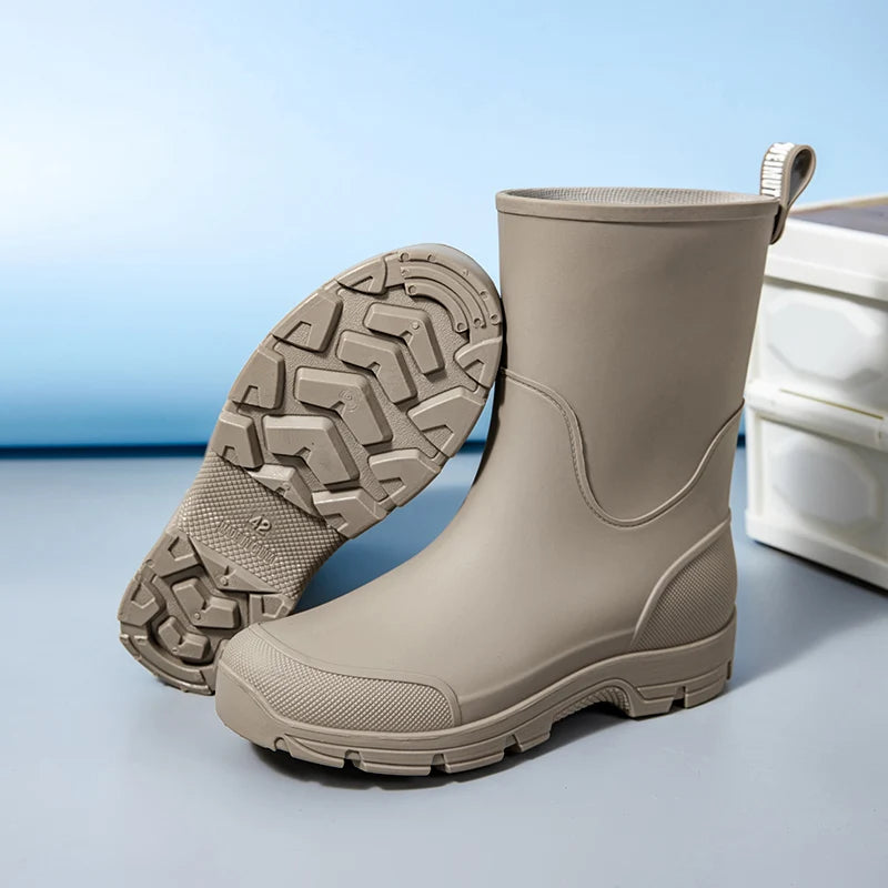 Kvinders Vandtætte Støvler Mid-Calf med Non-Slip Såler