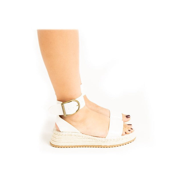 Kvinders Wedge Sandal Ankelrem Syntetisk