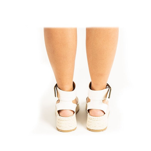 Kvinders Wedge Sandal Ankelrem Syntetisk