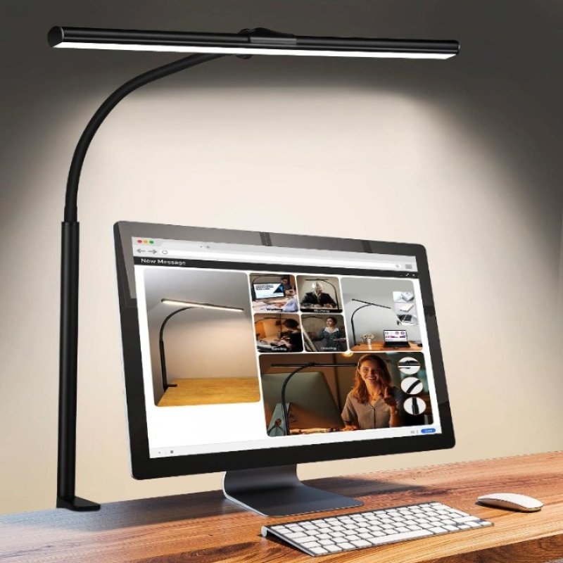 LED Bordlampe med Fleksibel Svanehals til Kontor og Hjem