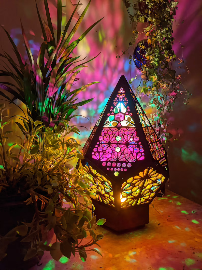 LED Bordlampe med Stjerne Design
