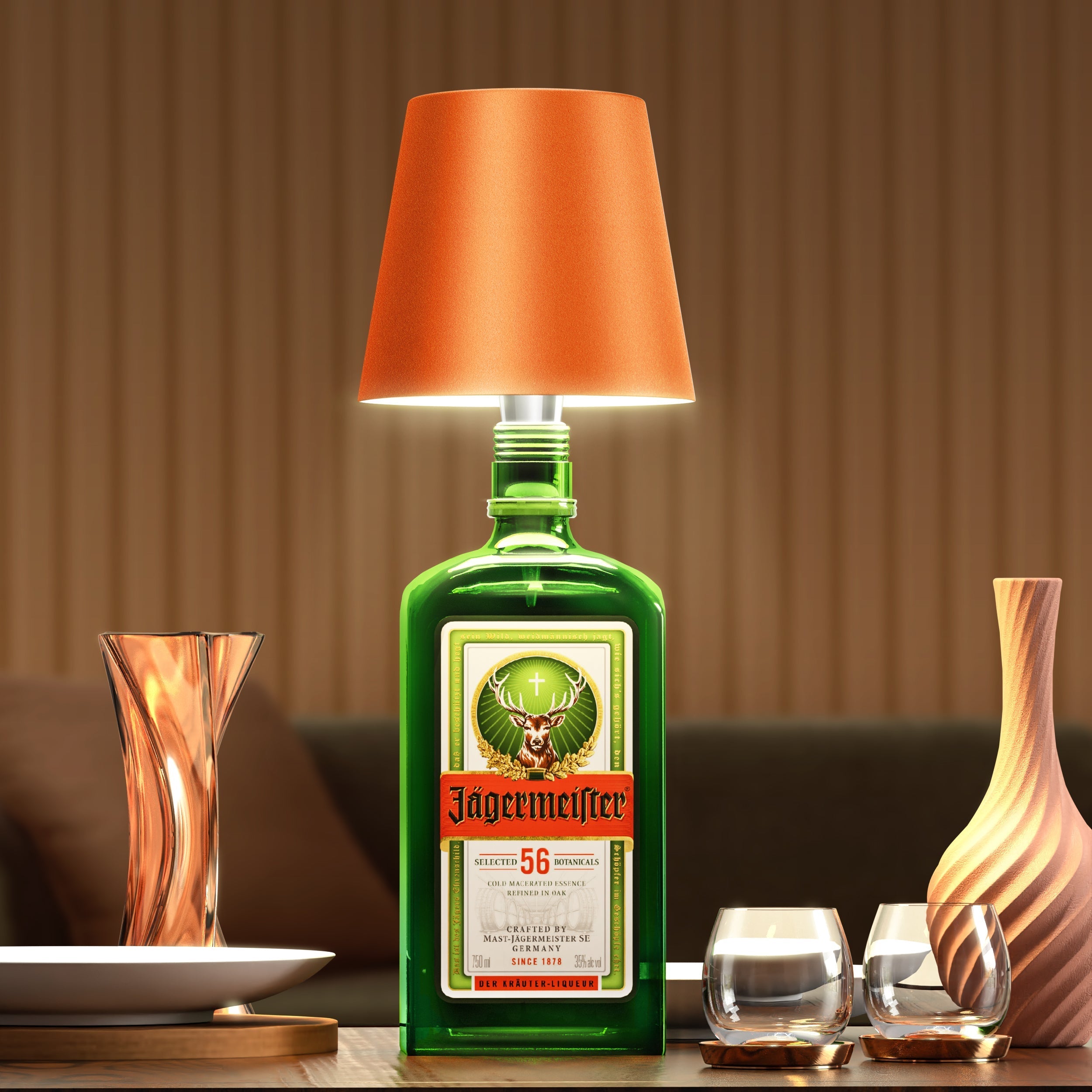 BottleLamp | Dine yndlingsflasker bliver betagende lamper