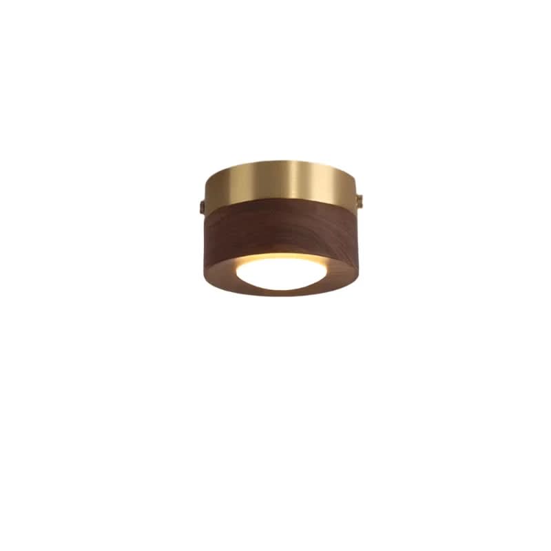 Loftlampe i Valnød med LED Belysning