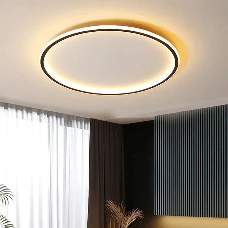 Loftslampe Rund Minimalistisk Til Stue Og Soveværelse