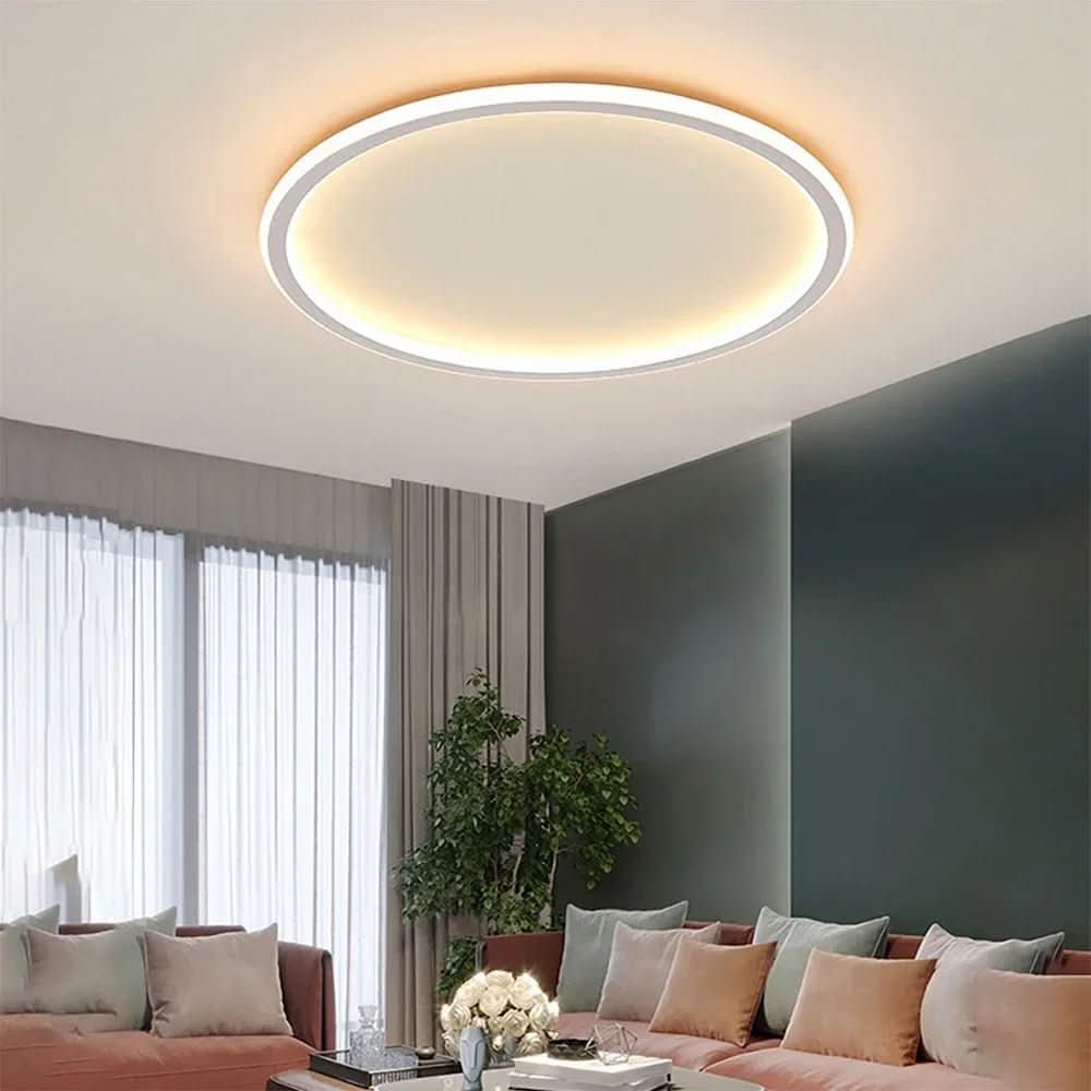 Loftslampe Rund Minimalistisk Til Stue Og Soveværelse