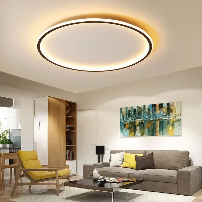 Loftslampe Rund Minimalistisk Til Stue Og Soveværelse