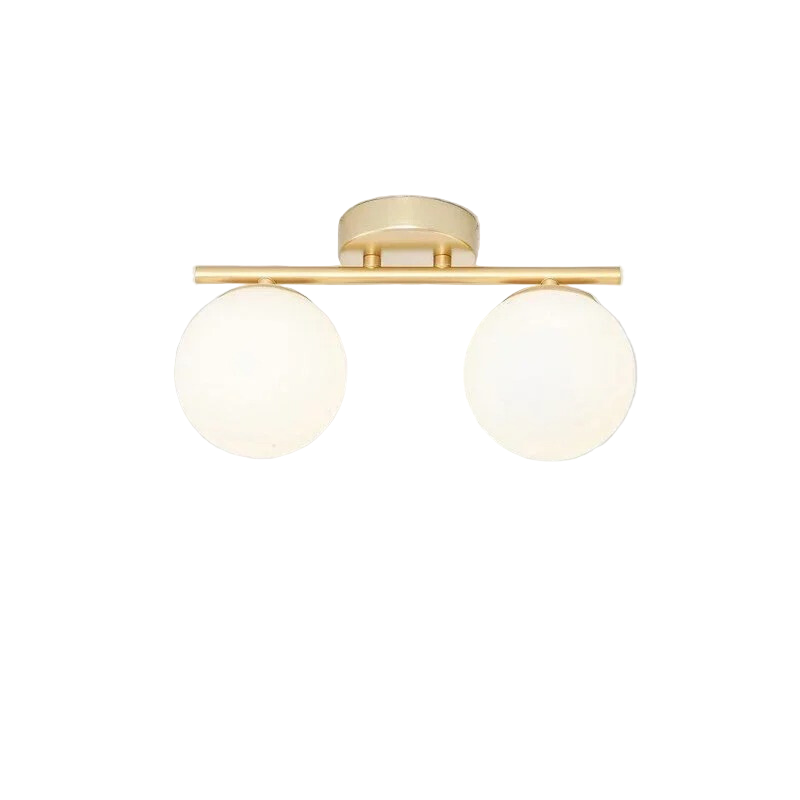 Loftslampe Stue Soveværelse Minimalistisk Glaskugleform Hvid Finish
