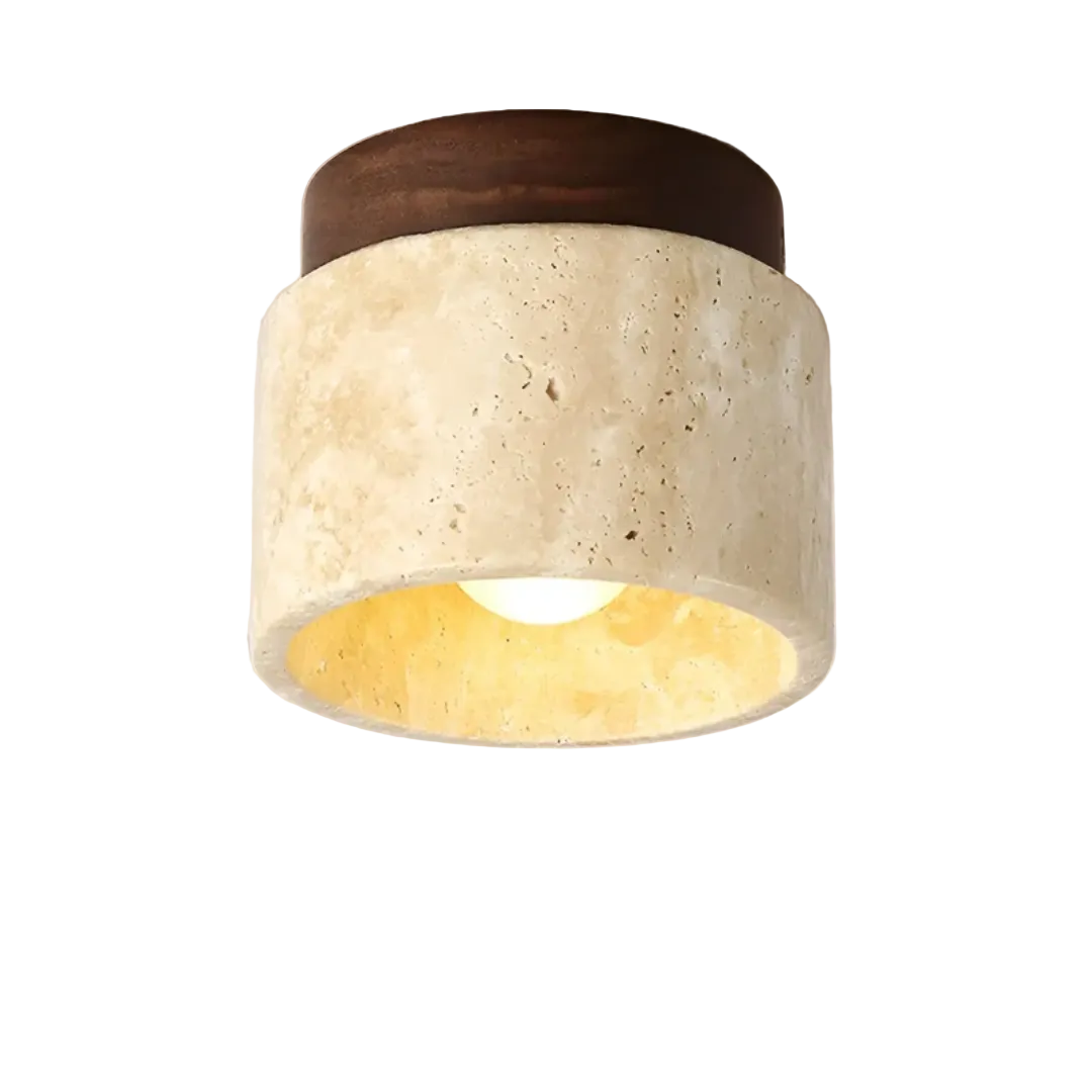 Loftslampe i japansk stil med rustik charme