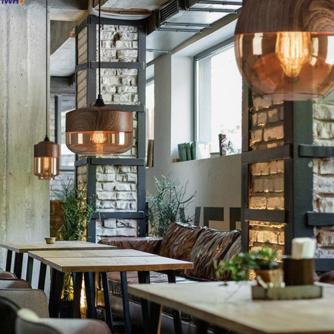 Loftslampe i skandinavisk stil med justerbar højde
