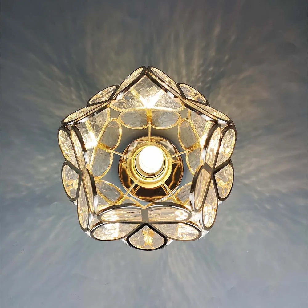 Loftslampe med Blomstermønster til Entré