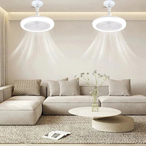 Loftsventilator med Lys og Fjernbetjening Slank Design