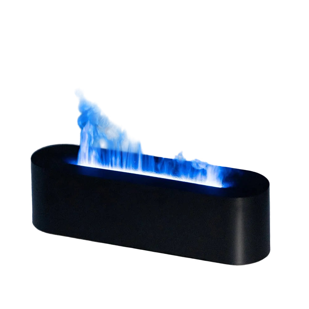 Luftfugter med Flammeeffekt og Aroma Diffuser