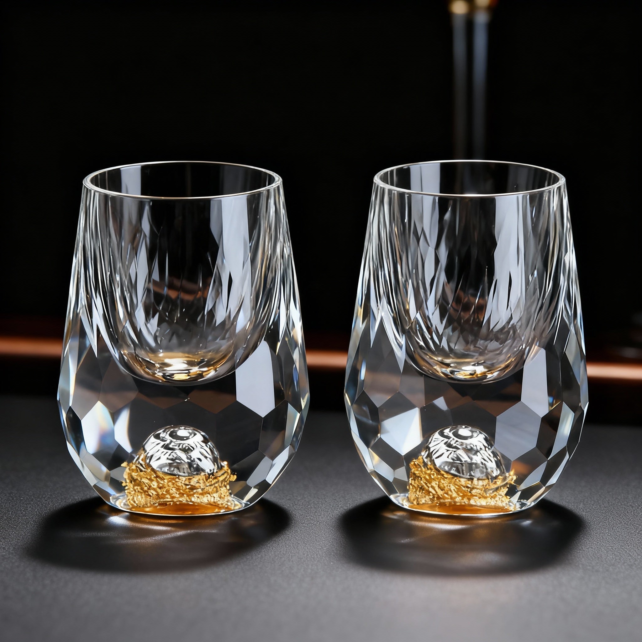 Luksus Krystalglas Sæt til Whisky og Cocktails