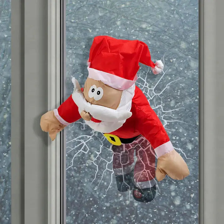 Glædelig Jul Vinduesfigur ClausKlap – Bevægelsessensor Aktiveret Dekoration