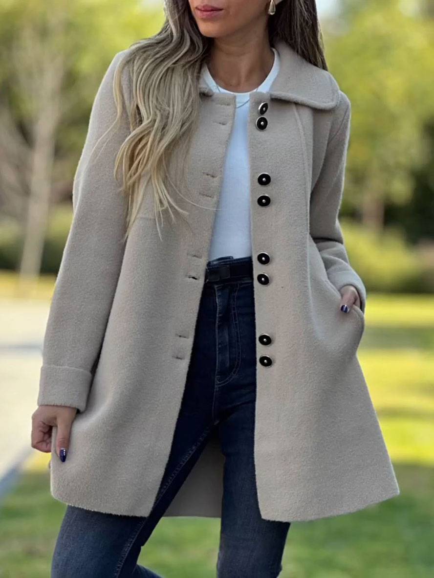 Charlotte Gilet Lang Kvinde – Elegant, Varm & Behagelig Cardigan til Alle Anledninger