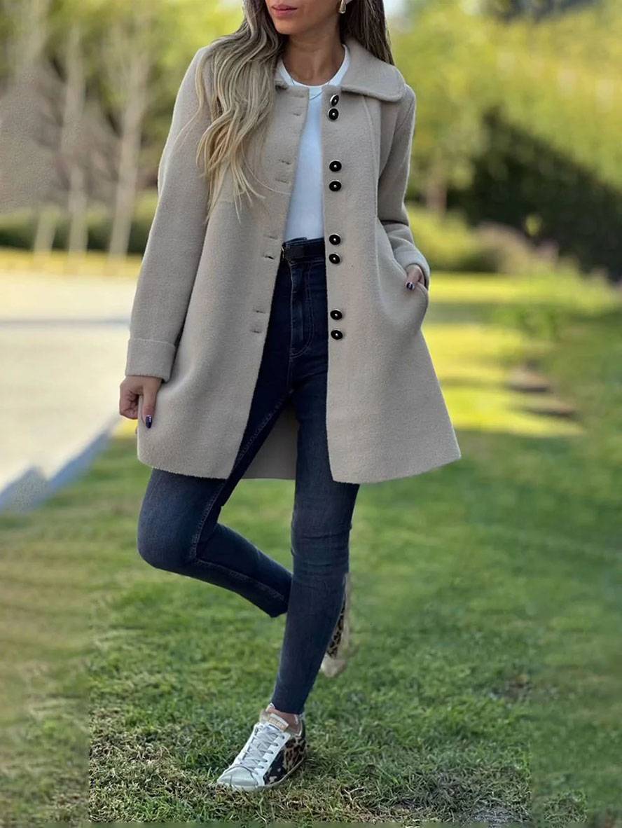 Charlotte Gilet Lang Kvinde – Elegant, Varm & Behagelig Cardigan til Alle Anledninger