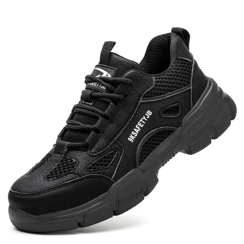 Herre Arbejdssko Sneakers Sporty Design Med Stål Tå