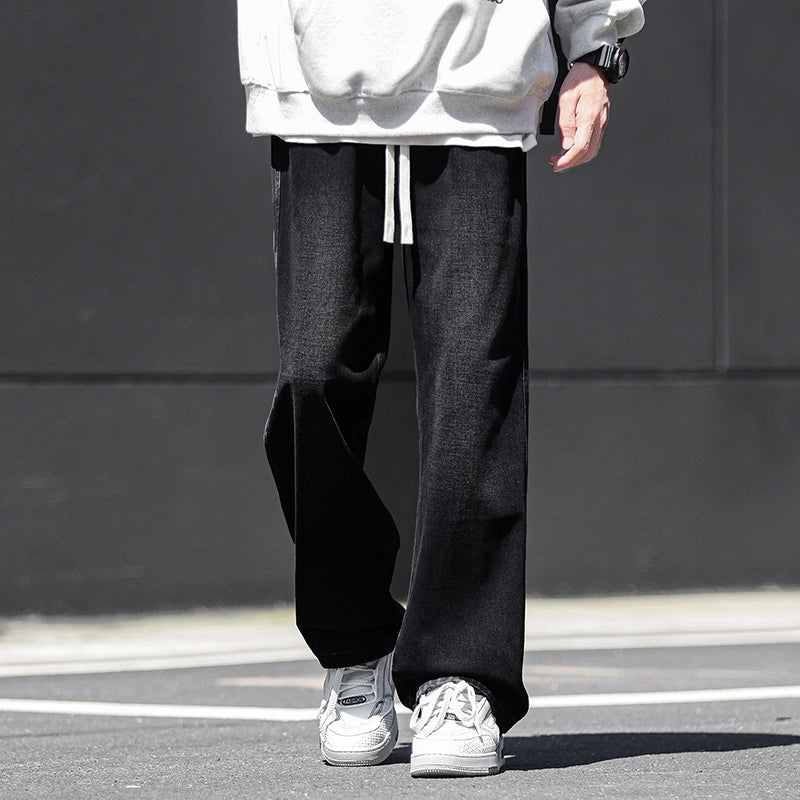 Herre Baggy Jeans med Brede Ben