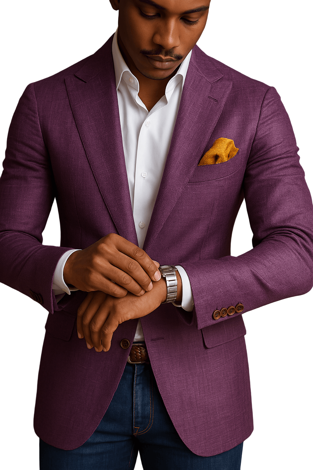 Herre Blazer Tætsiddende Moderne Stil