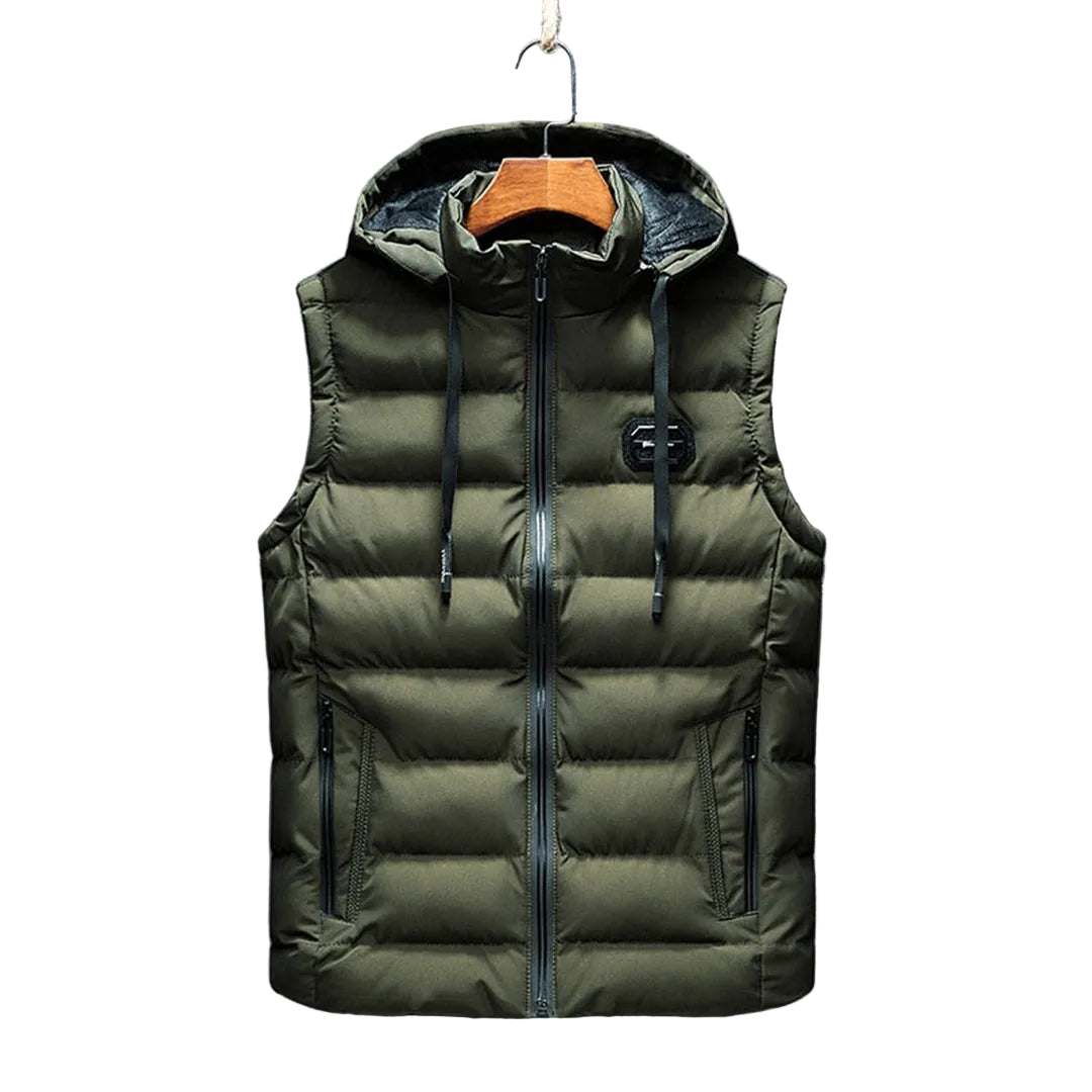Herre Bodywarmer Praktisk Design Moderne Vintervest