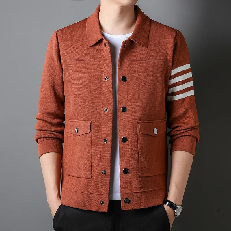 Herre Cardigan Casual Med Knapper