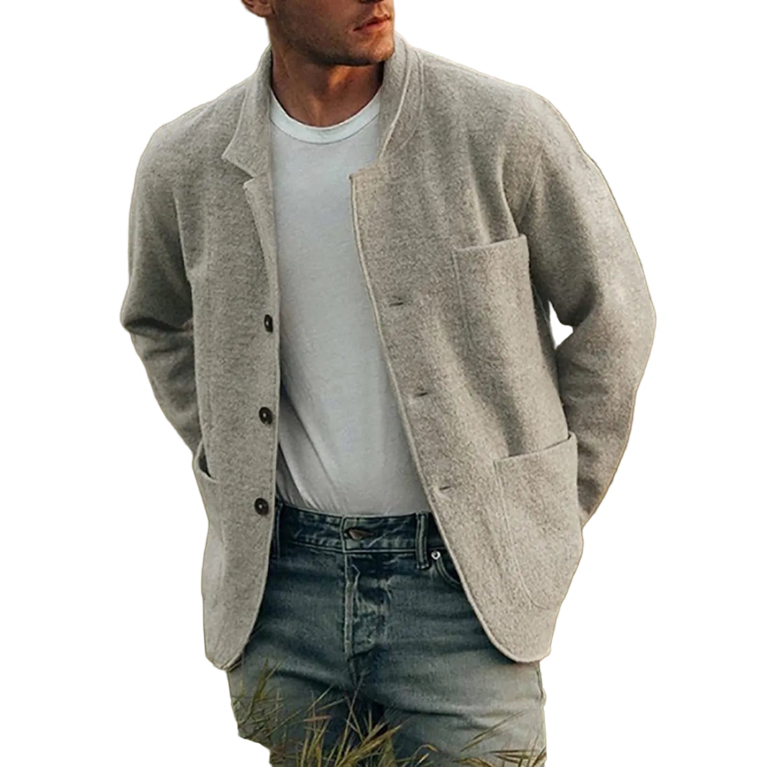 Herre Casual Blazer Smart Stil