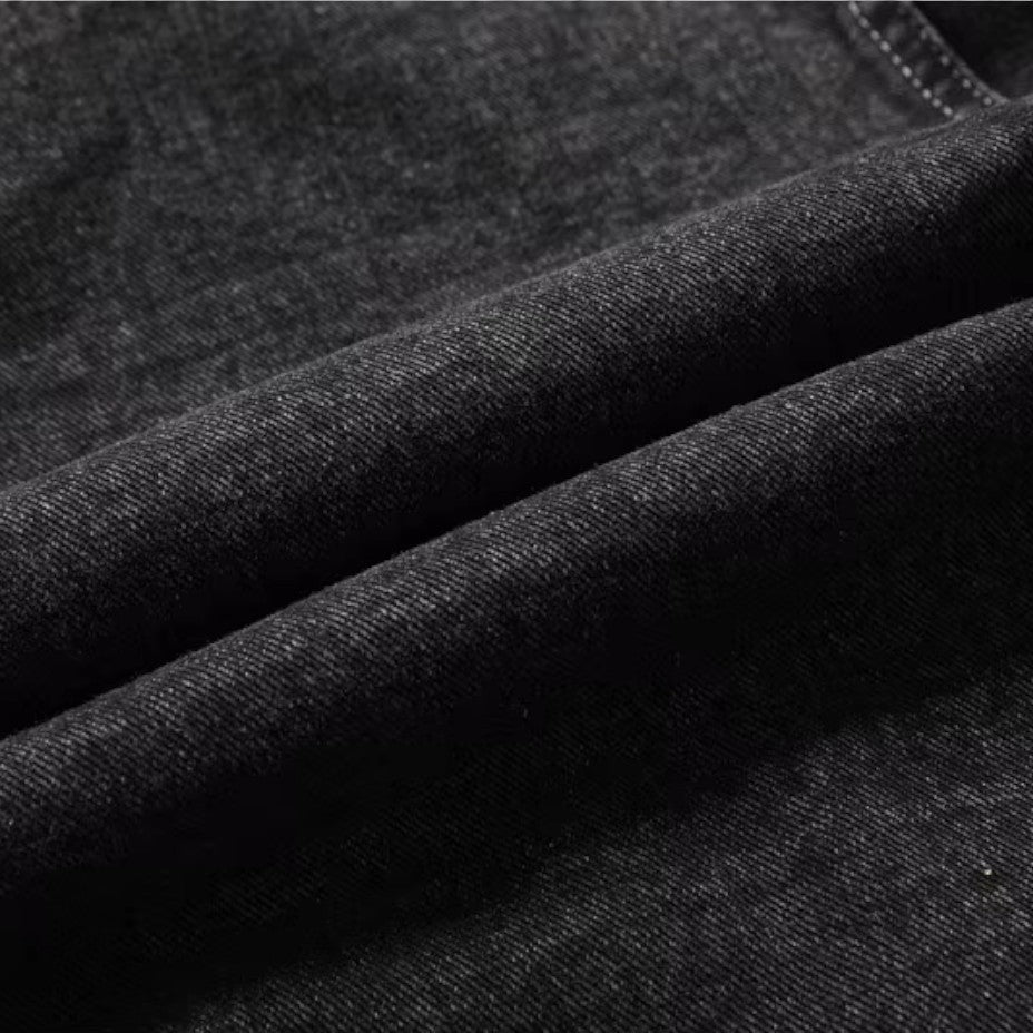 Herre Denimjakke Fleeceforet