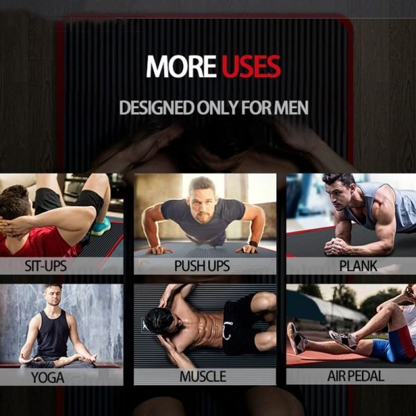Mænds Fitness Yogamåtte Skridsikker