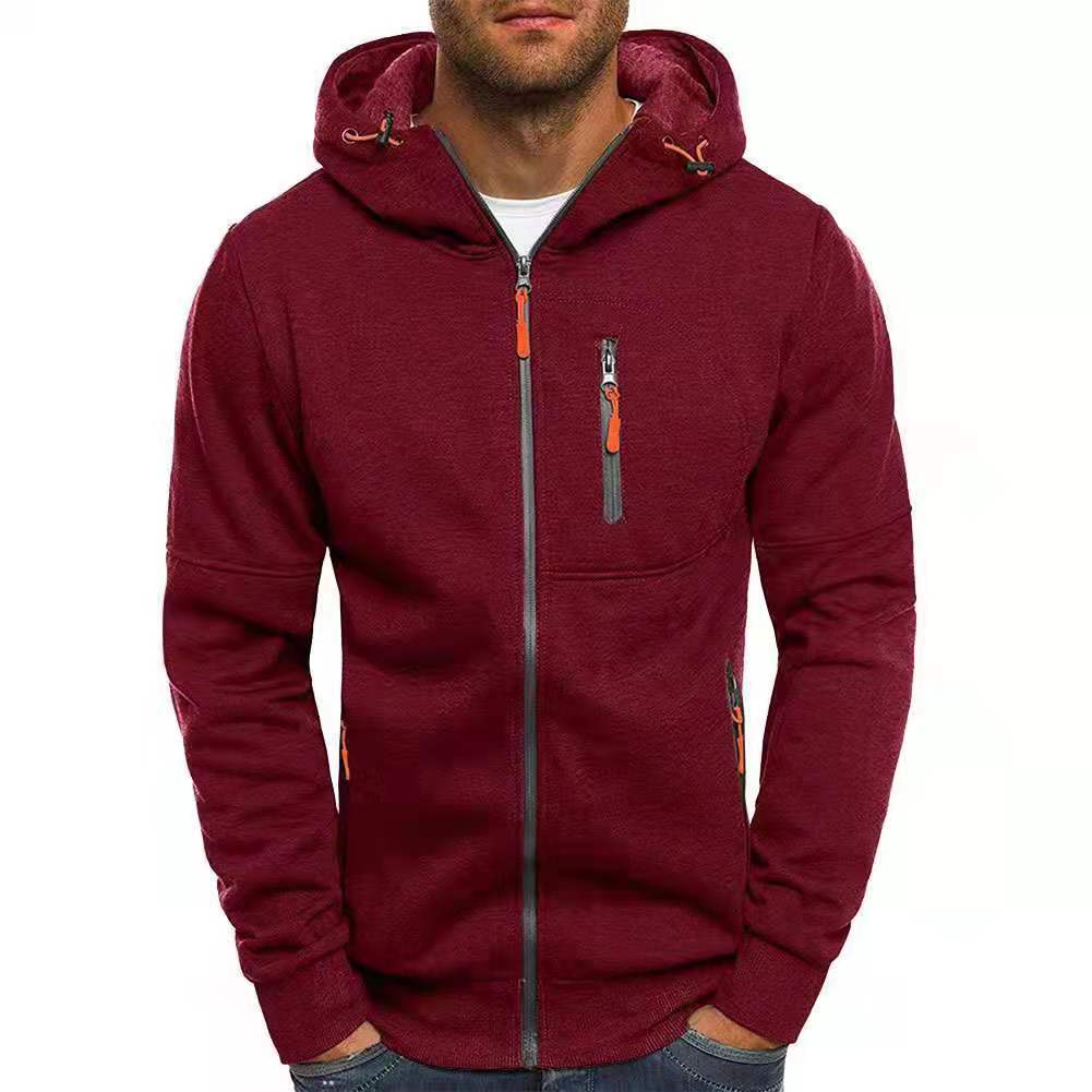 Herre Fleece Hættejakke Casual Stil