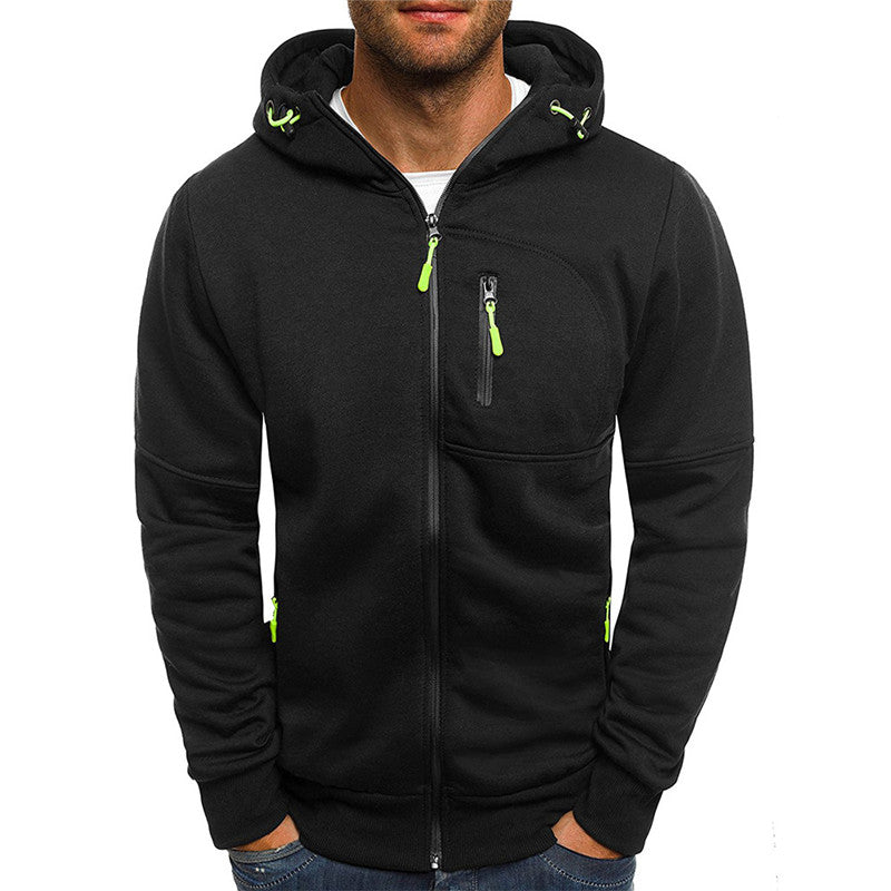Herre Fleece Hættejakke Casual Stil