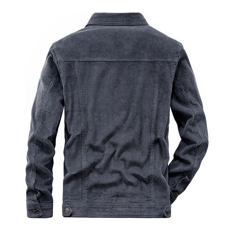 Herre Fløjlsjakke Casual Stil Moderne