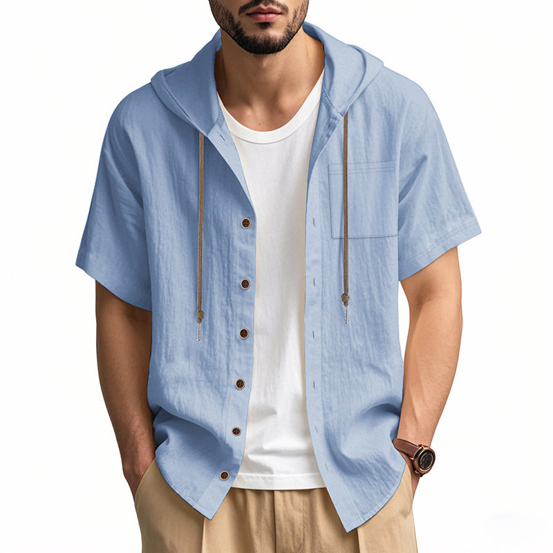 Herre Hættetrøje Button-Up Casual