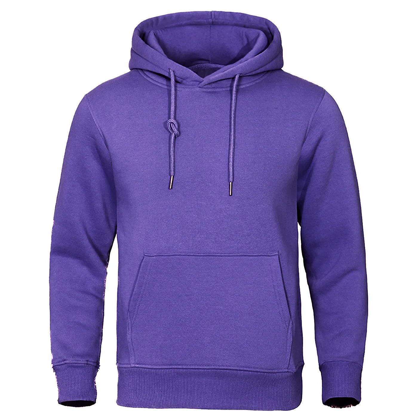 Mænds Hættetrøje Casual Fleece