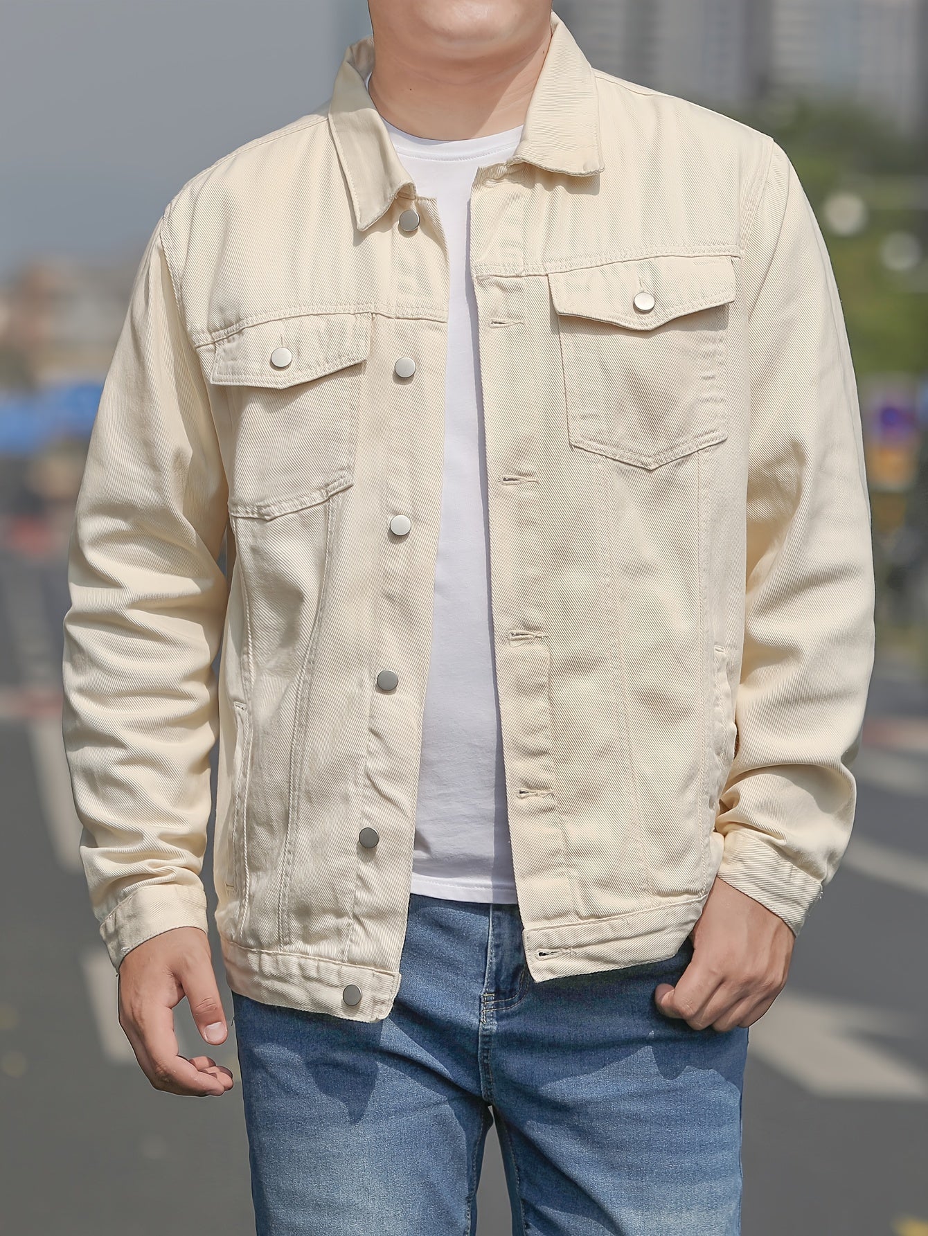 Herre Jakke Casual Stil