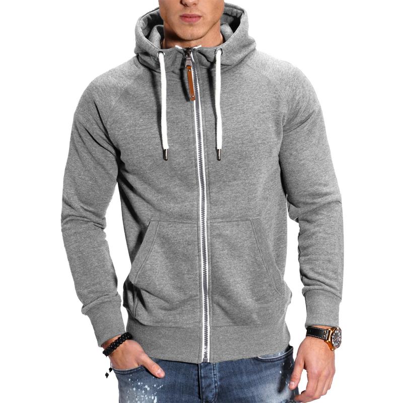Herre Jakke med Hætte og Raglan-ærmer Sporty Stil