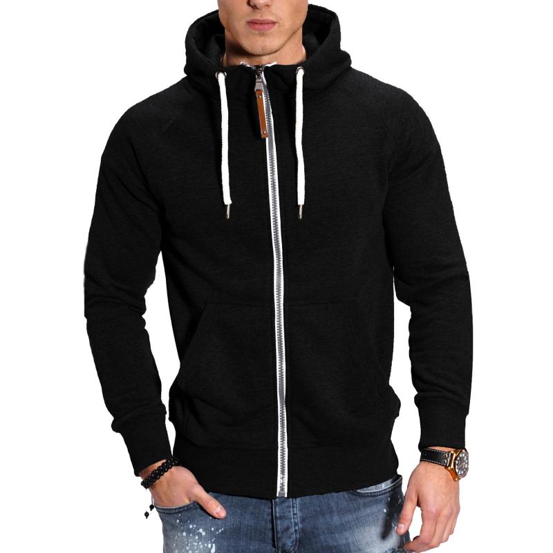 Herre Jakke med Hætte og Raglan-ærmer Sporty Stil