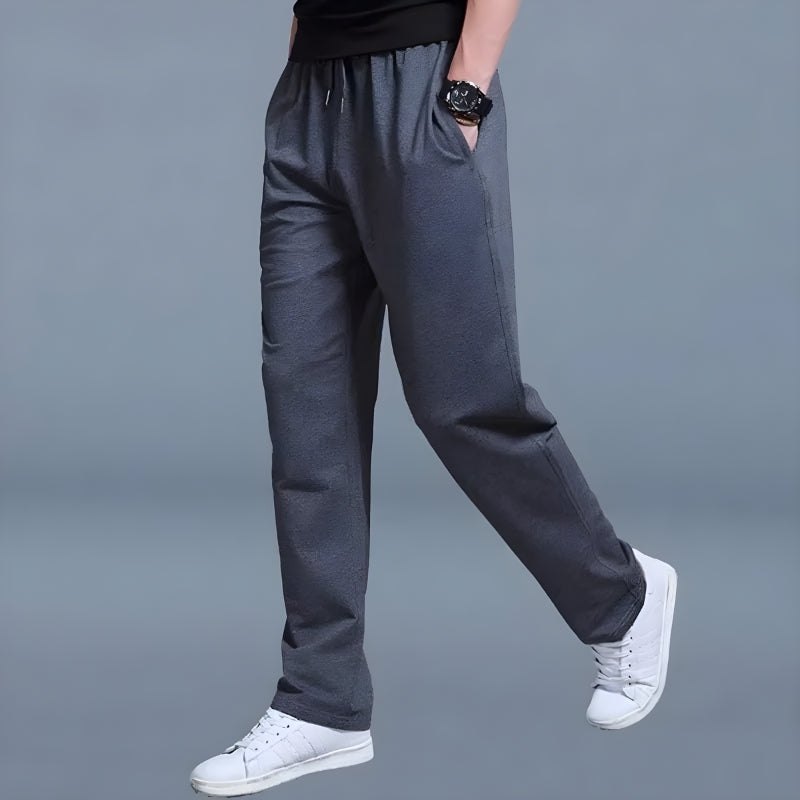 Herre Joggingbukser Oversized Silhuet Komfortable Grå Bukser