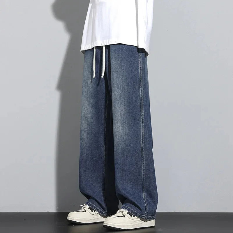 Herre Justerbare Baggy Jeans Trendy Street Style
