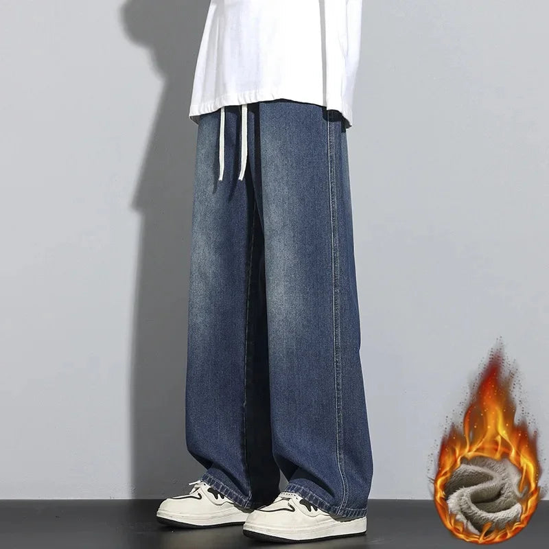 Herre Justerbare Baggy Jeans Trendy Street Style