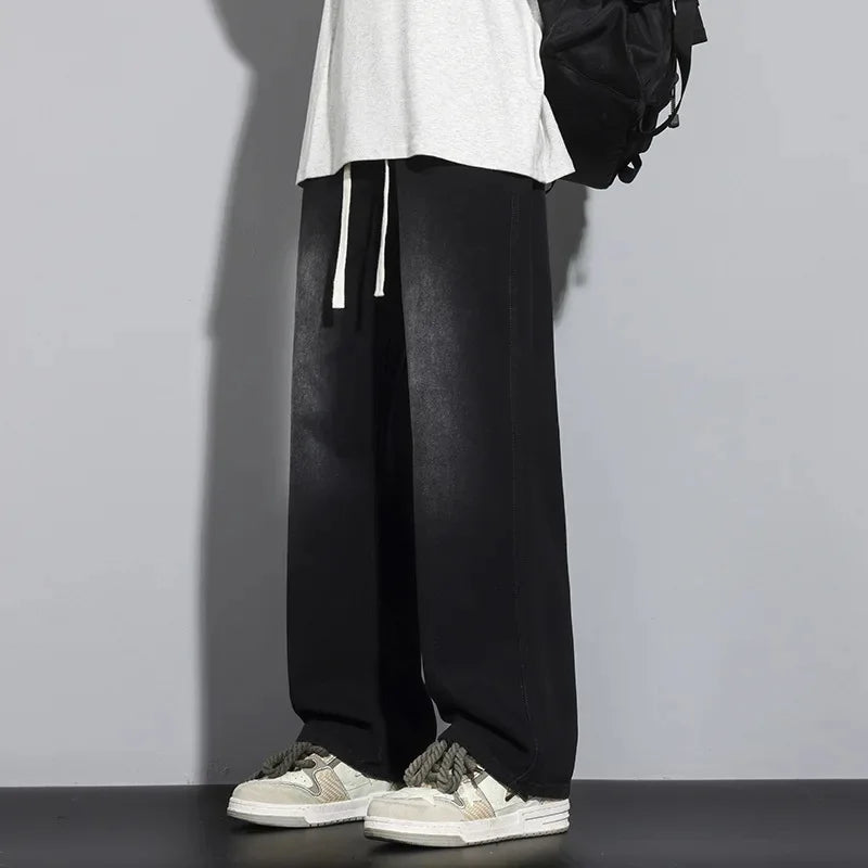 Herre Justerbare Baggy Jeans Trendy Street Style