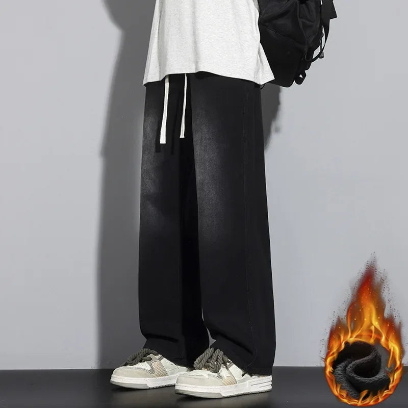 Herre Justerbare Baggy Jeans Trendy Street Style