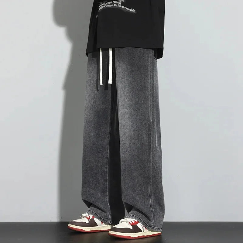 Herre Justerbare Baggy Jeans Trendy Street Style